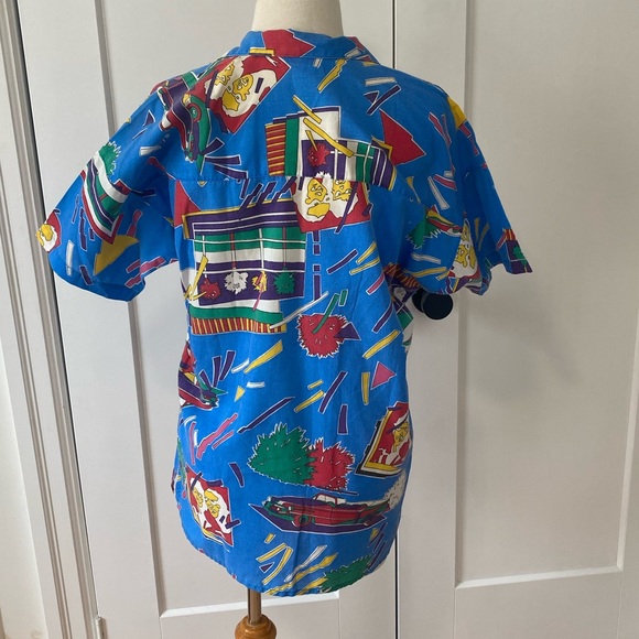 Vintage 80’s Button-Up T-Shirt - Picture 5 of 10